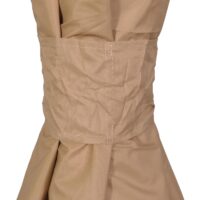 Pergola Pavillon aus Aluminium mit Seitenwand und Moskitonetz creme