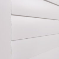 Aluminium Schiebetür Set weiß für Pergola 206x272 cm