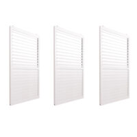 Aluminium Schiebetür Set weiß für Pergola 206x272 cm