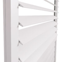 Aluminium Schiebetür Set weiß für Pergola 206x272 cm