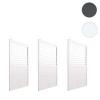 Aluminium Schiebetür Set weiß für Pergola 206x272 cm