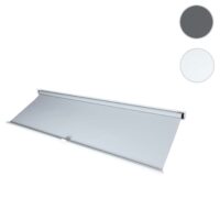 Pergola Seitenwand Ersatz 3x3 m weiß aus Textilstoff