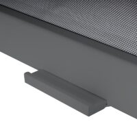 Pergola Seitenwand Ersatz 3x3,7 m anthrazit aus wetterfestem Textil