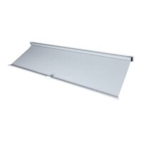 Pergola Seitenwand Ersatzrollo 3x3,7 m weiß aus Textil