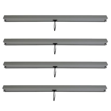 Pergola Seitenwand Set 3x3 m anthrazit windfest aus Textil