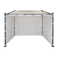 Seitenwände Set für Pergola Pavillon 3x3 m creme 4-teilig wetterfest