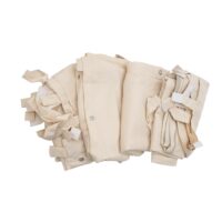 Seitenwände Set für Pergola Pavillon 3x3 m creme 4-teilig wetterfest