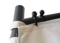 Seitenwände Set für Pergola Pavillon 3x3 m creme 4-teilig wetterfest