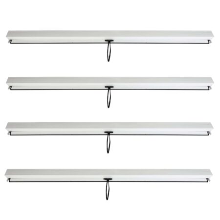 Sturmfeste Pergola Seitenwand 3x3 m weiß im 4er Set