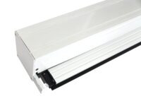 Sturmfeste Pergola Seitenwand 3x3 m weiß