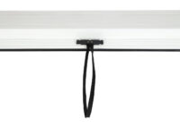 Sturmfeste Pergola Seitenwand 3x3 m weiß