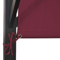 Pergola Village 3x3 m mit Schiebedach bordeaux-rot und Stahlgestell