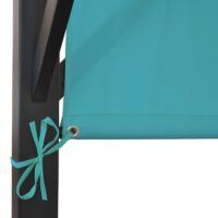 Pergola Village 3x4 m mit Schiebedach türkis-blau Stahlgestell