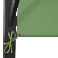 Pergola Village 4x4 m mit Schiebedach grün stabiles Stahlgestell