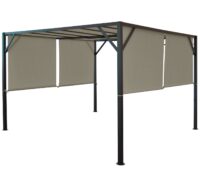 Ersatzbezug taupe für Pergola Village Dach 3x4 m wetterfest