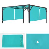 Ersatzdach für Pergola Village 3x3 m türkis-blau wetterfest