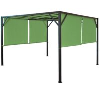 Ersatzdach für Pergola Village 4x4 m grün wetterfest