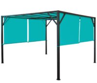 Ersatzdach für Pergola Village 4x4 m türkis-blau wetterfest