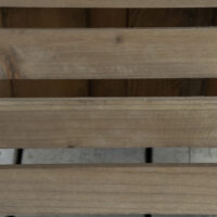 Pflanzenroller im 2er-Set mit Bremsen, für Pflanzentöpfe, Dunkelbraun.