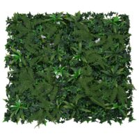 Künstliche Pflanzenwand 1 m² Farn Efeu Wanddeko Indoor Outdoor