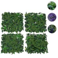 Künstliche Pflanzenwand 1 m² Farn Efeu Wanddeko Indoor Outdoor