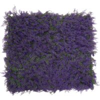 Künstliche Pflanzenwand lila grün 1 m² Wandpaneel Indoor Outdoor