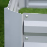 Pflanzkasten Set gross mit offenem Boden 100x100x30cm Metall
