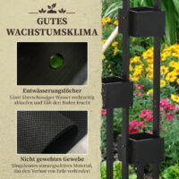 Pflanzkasten modular mit Gestell für Garten und Balkon Holz