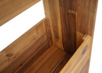 Pflanzkastenregal aus Akazienholz 3 Reihen braun
