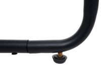 Quadratischer Pflanzkübel aus Stahl und Akazie 60x33x33 cm