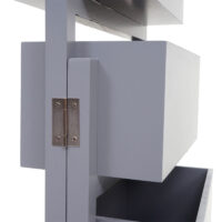 Pflanzregal T275 Standregal Pflanzkasten 65x108x15cm Vintage grau-blau