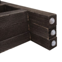 Pflanzregal T275 Standregal Pflanzkasten 65x108x15cm Vintage grau-braun