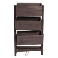 Pflanzregal T275 Standregal Pflanzkasten 65x108x15cm Vintage grau-braun