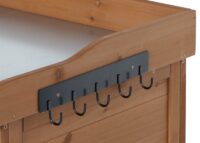 Pflanztisch Gartenschrank aus Tanne braun mit Arbeitsplatte