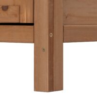 Pflanztisch Gartenschrank aus Tanne braun mit Arbeitsplatte