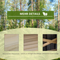 Pflanztisch mit Ablagefläche aus Holz, funktional für Garten, Hellbraun.