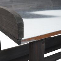 Pflanztisch aus Tannenholz anthrazit Outdoor Gärtnertisch