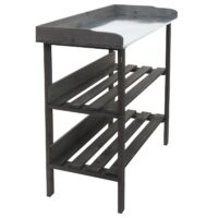 Pflanztisch aus Tannenholz anthrazit Outdoor Gärtnertisch