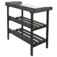 Pflanztisch aus Tannenholz anthrazit Outdoor Gärtnertisch