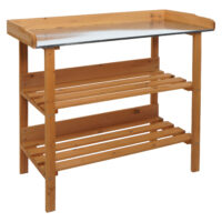 Pflanztisch aus Tannenholz natur Outdoor Gärtnertisch 86x92x41 cm