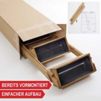 Drei-stufige Pflanztreppe aus Holz für Pflanzen oder Dekoration.