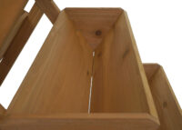 Pflanztreppe aus Holz mit 5 Stufen Outdoor Kräuterregal natur