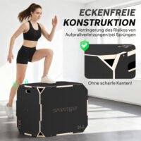 Plyo-Box für Home-Fitness mit 3 Sprunghöhen aus Holz