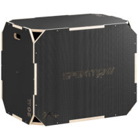 Plyo-Box für Home-Fitness mit 3 Sprunghöhen aus Holz