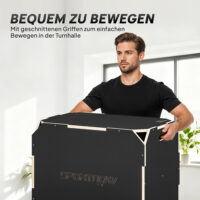 Plyo-Box für Home-Fitness mit 3 Sprunghöhen aus Holz