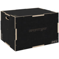 Plyo Box Sprungbox robust für Fitness bis 120kg schwarz
