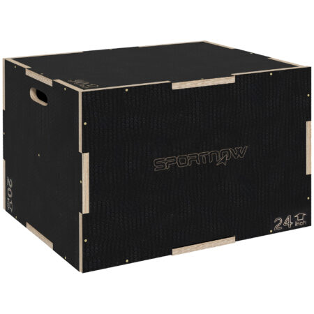 Plyo Box Sprungbox robust für Fitness bis 120kg schwarz