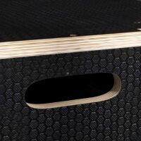 Plyo Box Sprungbox robust für Fitness bis 120kg schwarz