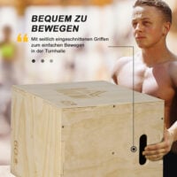 Plyo Box Sprungbox für Heimtraining Fitness Workout aus Holz
