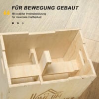 Plyo Box Sprungbox für Heimtraining Fitness Workout aus Holz